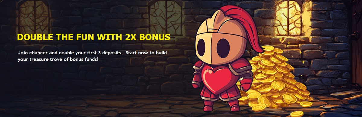 2X Bonus on 3 Deposits 2X Bonus on 3 Deposits